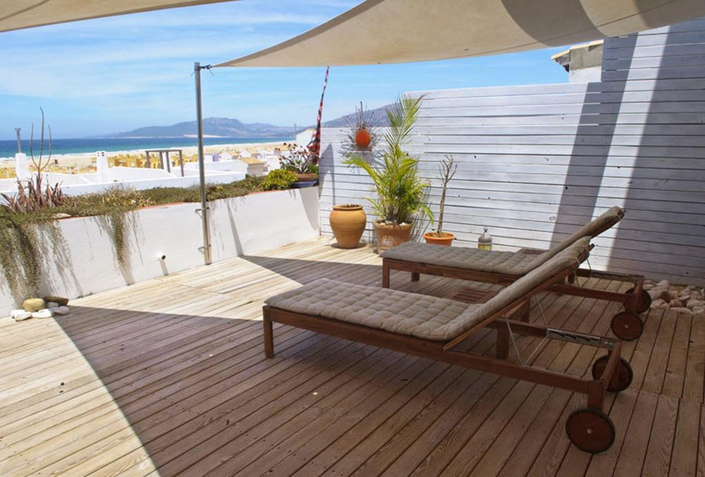 Apartamento Con Terraza Tarifa Bagian luar foto